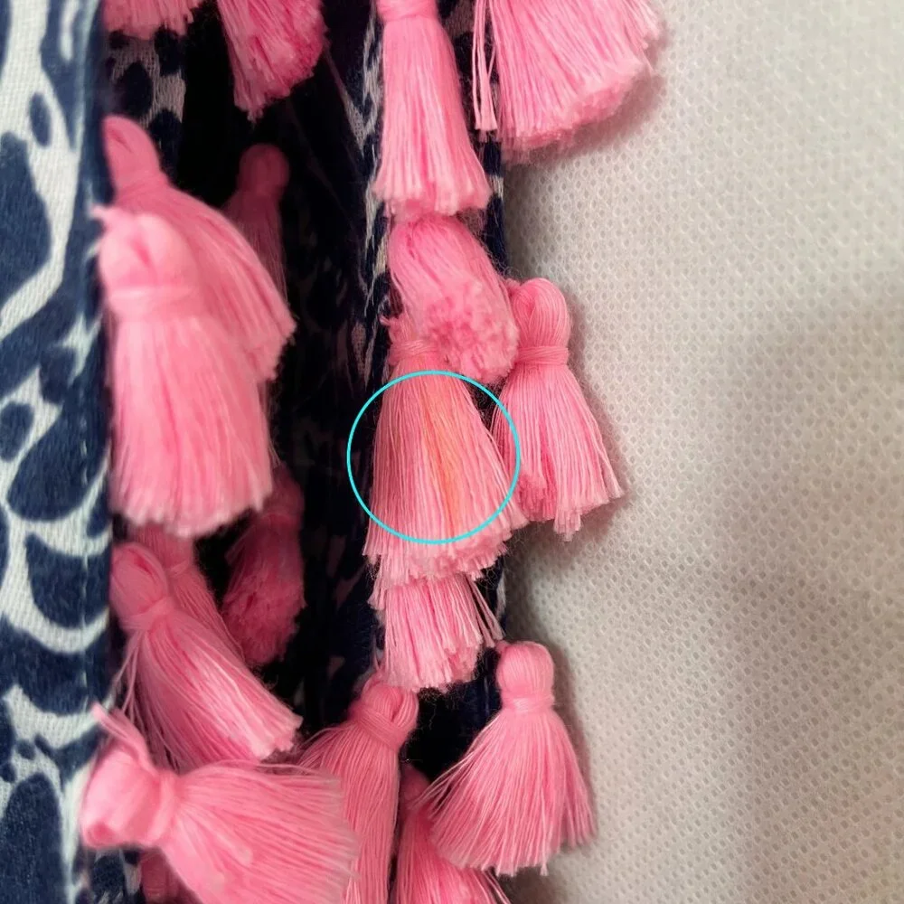 Lilly Pulitzer High Tide by Land or By Sea Resort Infinity Loop Scarf Navy White